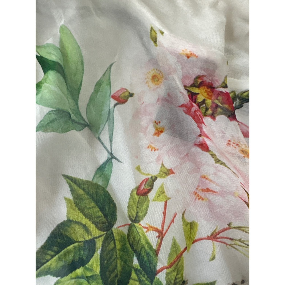 Made in Italy Floral Sheer Watercolor Kimono Cardigan Romantic Boho Layering Top - Picture 5 of 6